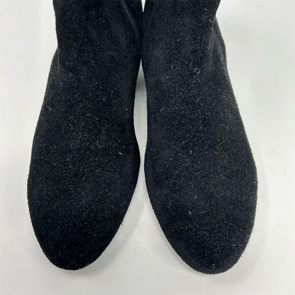 Seychelles Women's Black Suede Ankle Booties Size 8.5 Casual Wedge Fall - Picture 5 of 13
